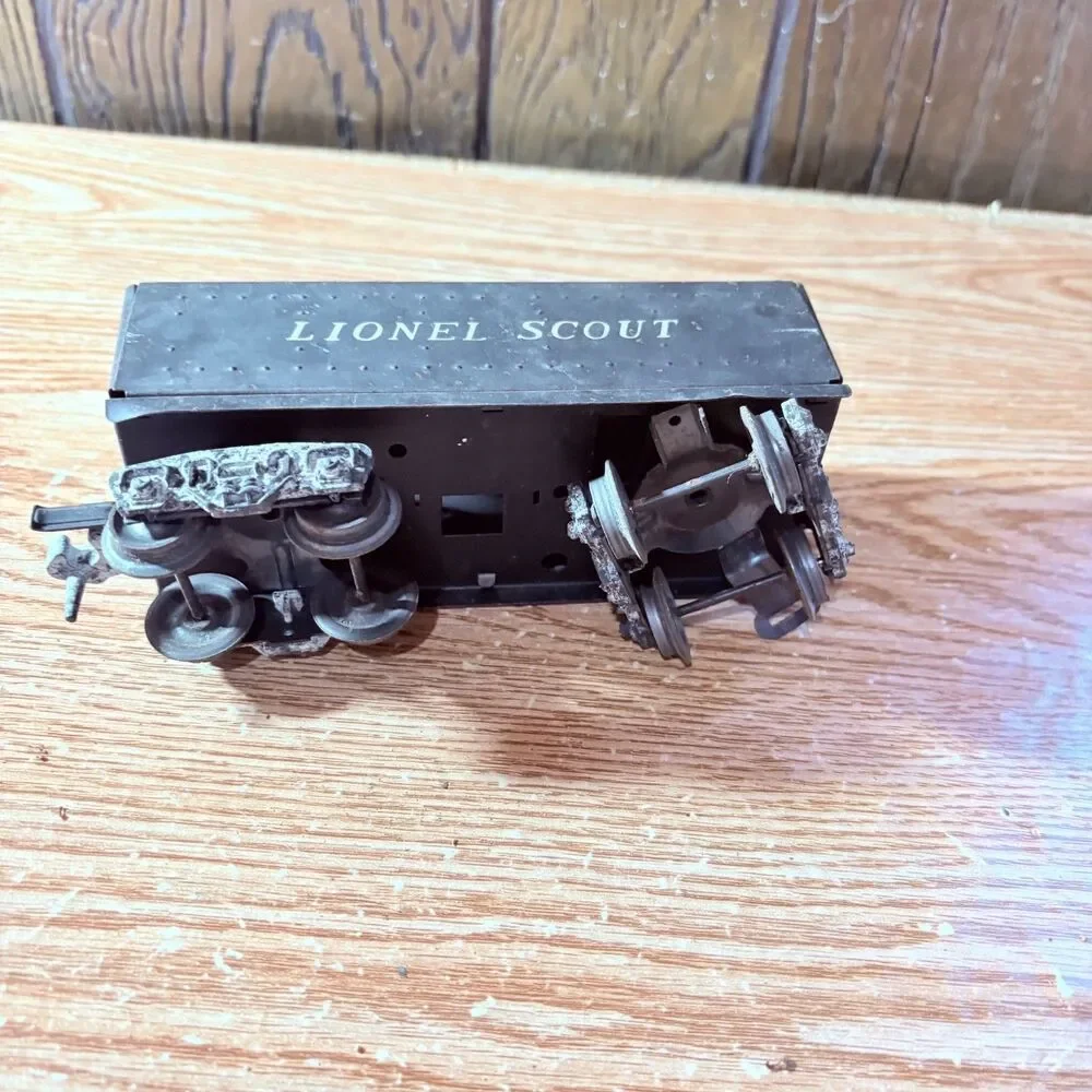 Lionel O Train Metal Tinplate Coffin Box Style Scout Tender Black